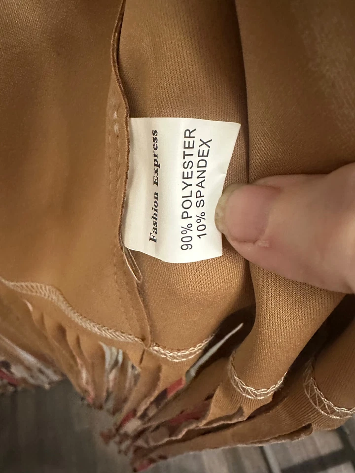 Chaleco de gamuza sintética Fashion Express con flecos pequeño diseño azteca con vaquero a caballo Foto 3 de 4