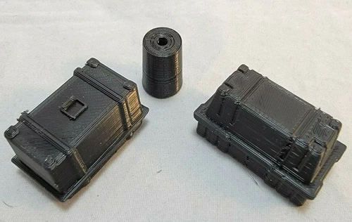 Custom Kenner Star Wars Dagobah Playset REPRO Levitation Crates + Droid Cylinder