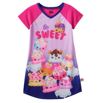 NWT Girls Num Noms  Scented ''Sweet'' Nightgown Size XS 4/5 PINK PURPLE