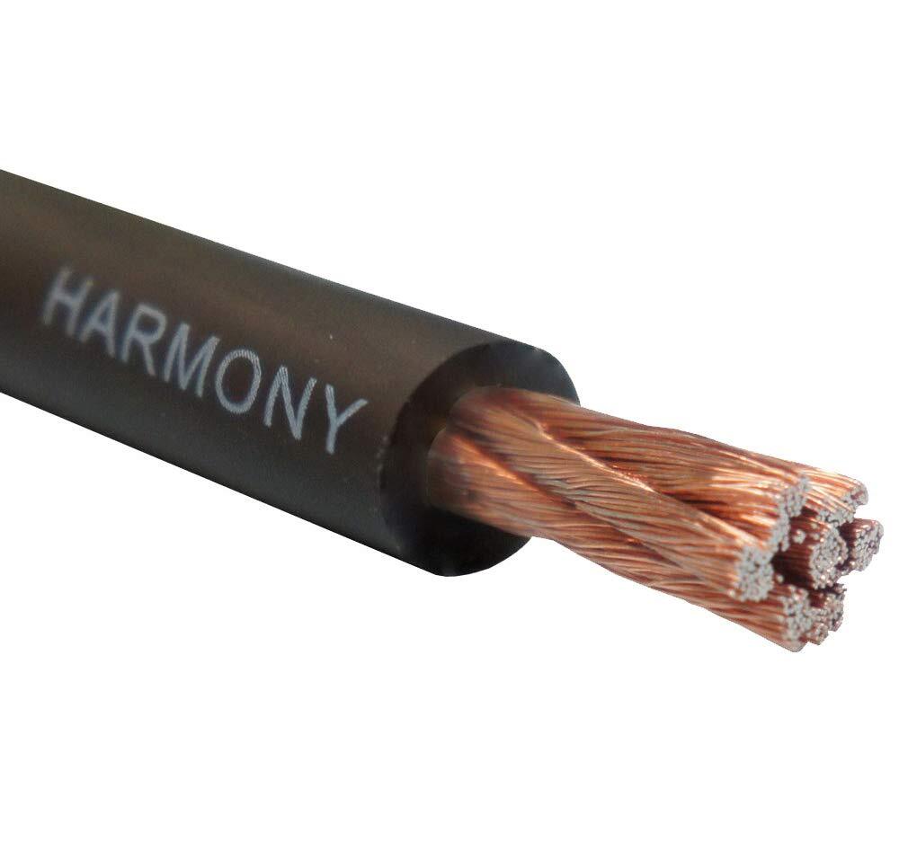 HA-PW4BLK-80 Gauge 4GA Car Stereo Matte Black Power Cable Amp Wire - FT