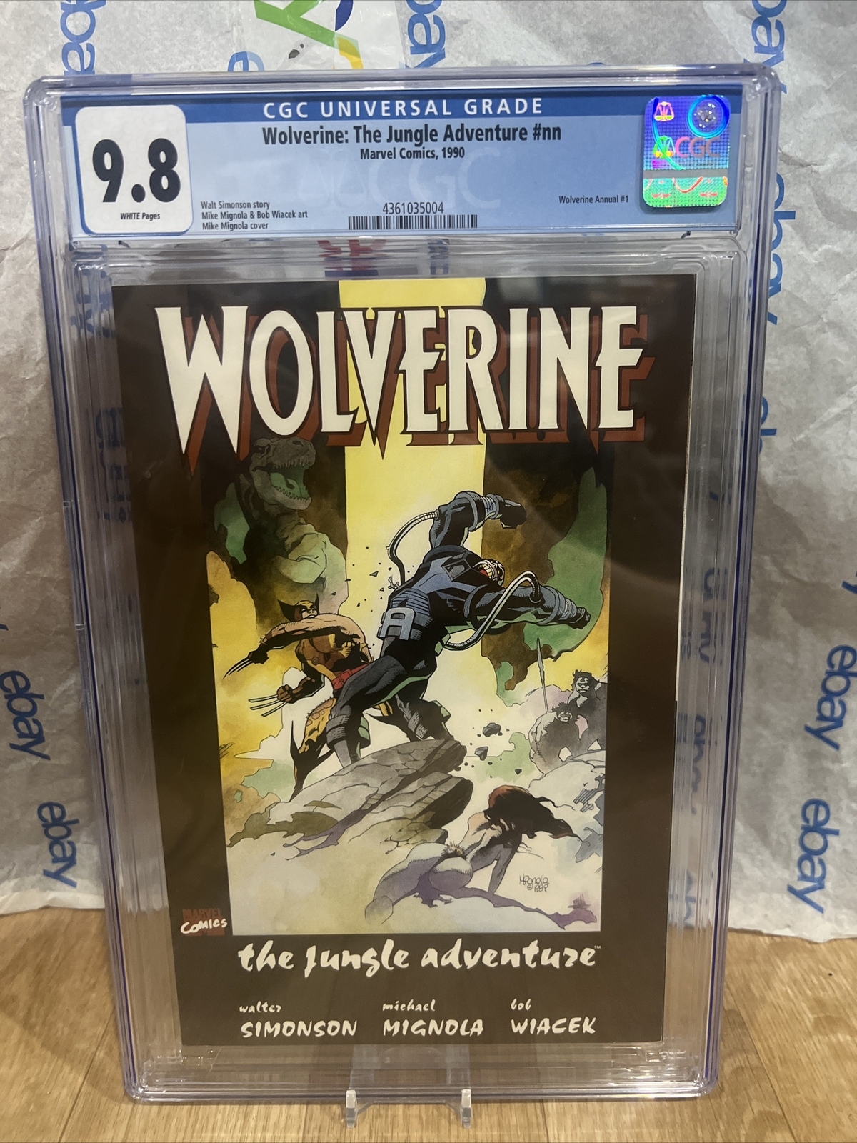 Wolverine Jungle Adventure nn CGC 9.8 1990 Graded Wolverine Annual #1 ...