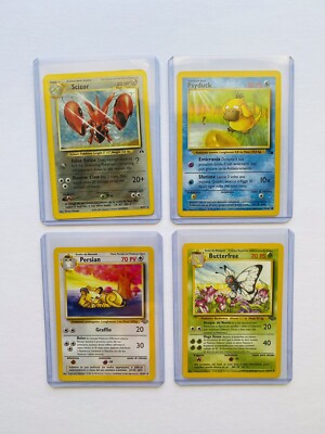 Pokemon Scizor HOLO 10/75 + Butterfree + Psyduck + Persian *read - Scizor Corner