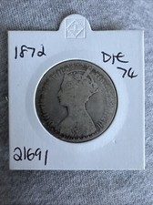 1872 Queen Victoria Silver Florin Gothic Die 74 (21691)