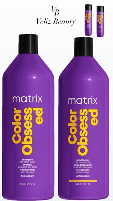 Matrix Total Results COLOR OBSESSED Shampoo & Conditioner Set 33.8 & 10.1 oz lit