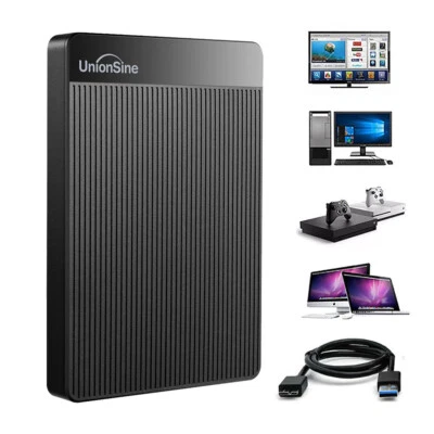 UNIONSINE 500GB 1TB 4TB 8TB Gaming Externe Festplatte USB3.0 Ps4 Ps5 Xbox One Extended HDD