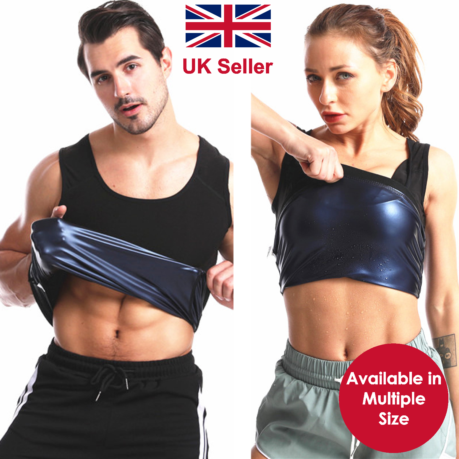 Men Sauna Vest Mens Sweat Vest Weight Loss Deago Men's Slimming