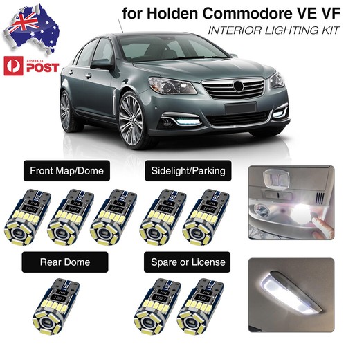 White LED Interior Package Kit For Holden Commodore VE VF 0617 Dome