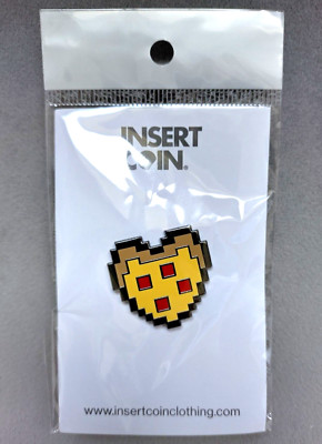 VERSIEGELT: 1'' Pizza Herz Emaille Pin Abzeichen - I Love Pizza! - Münzkleidung einsetzen