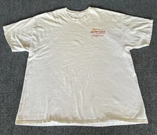 In N Out Burger Y2K T Shirt White VTG Corvette 2001 Graphic Fast Food