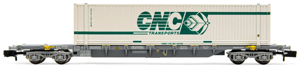 Arnold HN6459 Sncf Containerwagen Sgss Novatrans, Cnc, Ep V, Neu+Ovp, Spur N-image