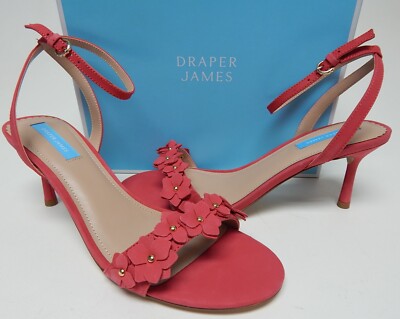 Draper James Alice Size US 10 M EU 41 Women's Floral Heeled Sandals Bright Red