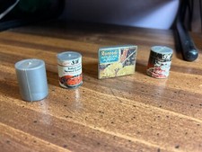 Vintage Lot of 4 Doll House Grocery Items Groceries  Lasagna Tomatoes Beets Can