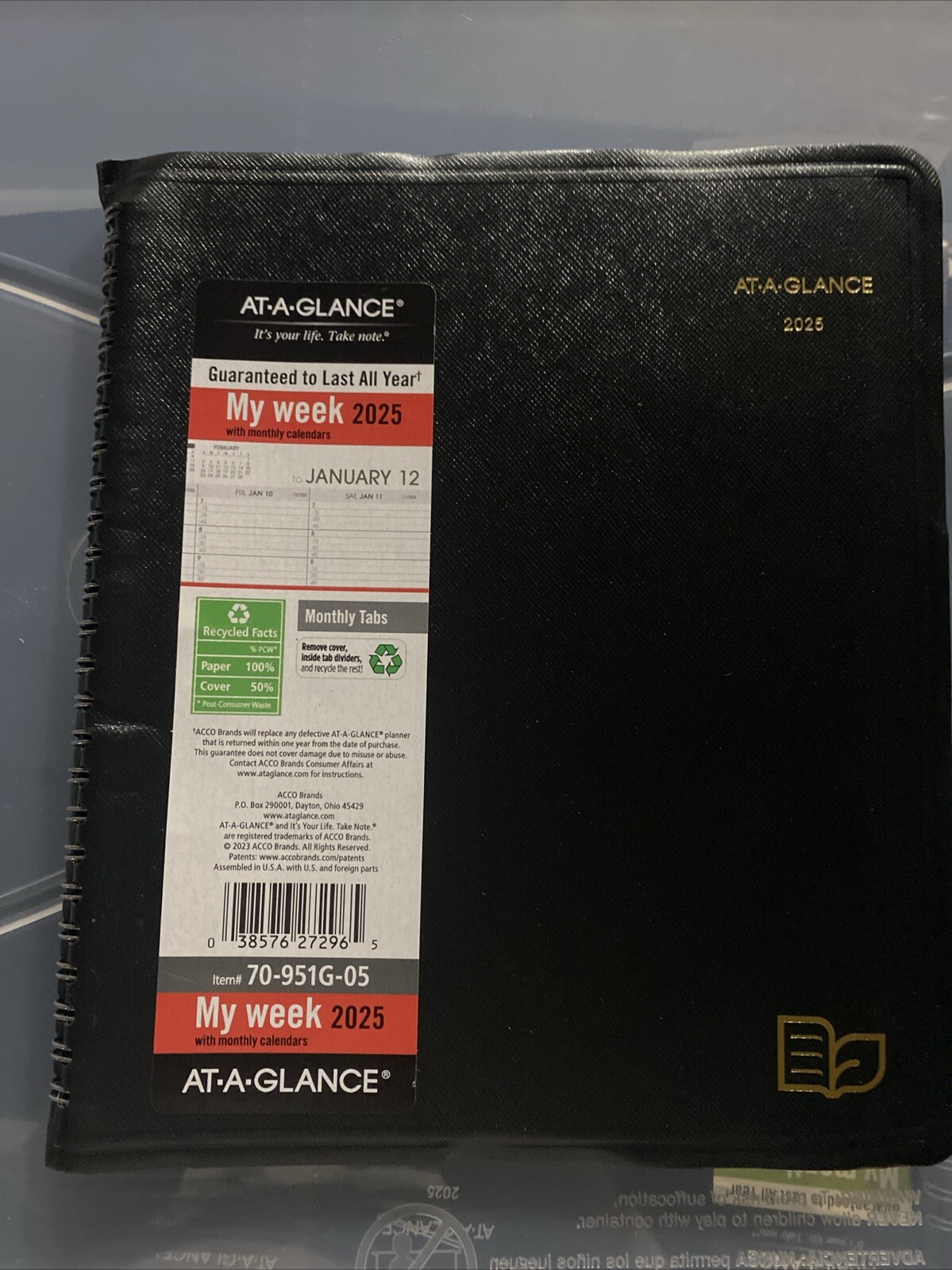 2025 AT-A-GLANCE Recycled 7