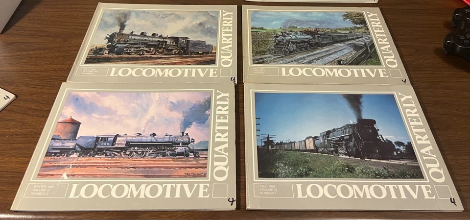 Lot of (9)- Locomotive Quarterly Magazine issues 1976-1984  - GUC/intact/clean Foto 2 de 4