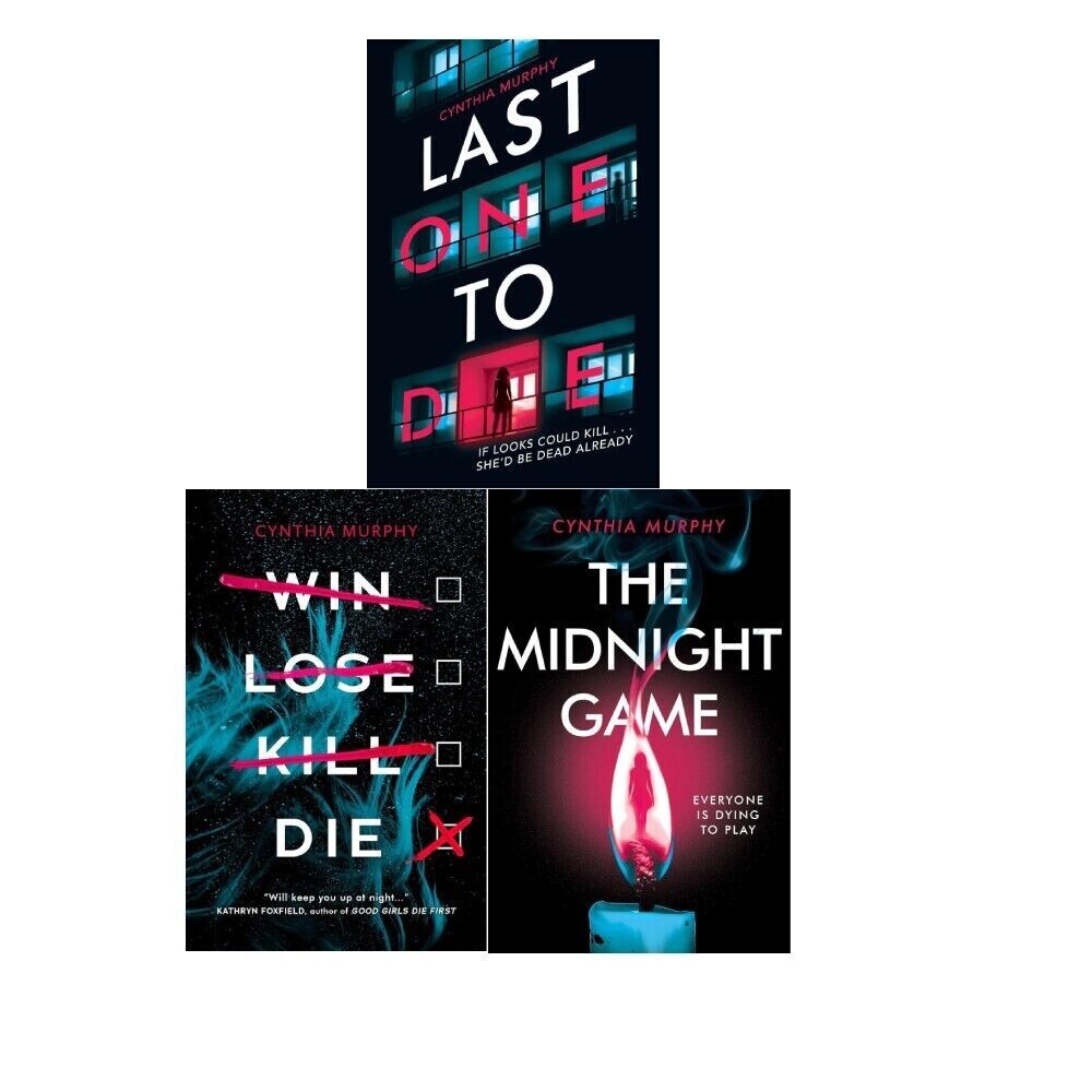 Cynthia Murphy Collection 3 Books Set The Midnight Game, Win Lose Kill Die