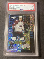 Mike Ricci 1997-98 Score Team Collection Platinum Team Avalanche Legend PSA 5