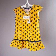 UNIQLO x Valdrome Dress 110 5T Yellow Provence Print NWT Japan Exclusive
