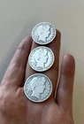 Lot of three 3X BARBER SILVER HALF DOLLARS 1902-P 1906-P 1915-D good details