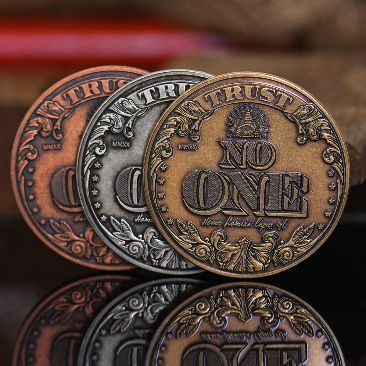 EDC Badass Dollar Challenge Coin | Trust No One Fear No One