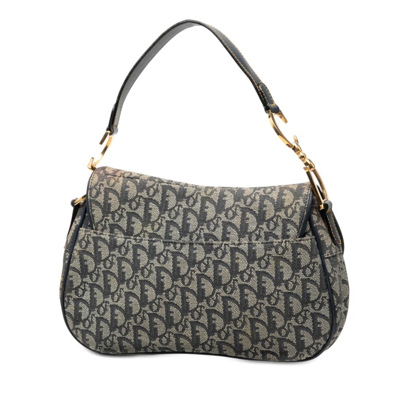 Dior Oblique Saddle bag Handbag One Shoulder Bag Women 【Used】 thumbnail 2