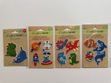 Lot of CRAFTER  S SQUARE Iron On Patches 14 NEW, Boy Dino Shark Space Fish