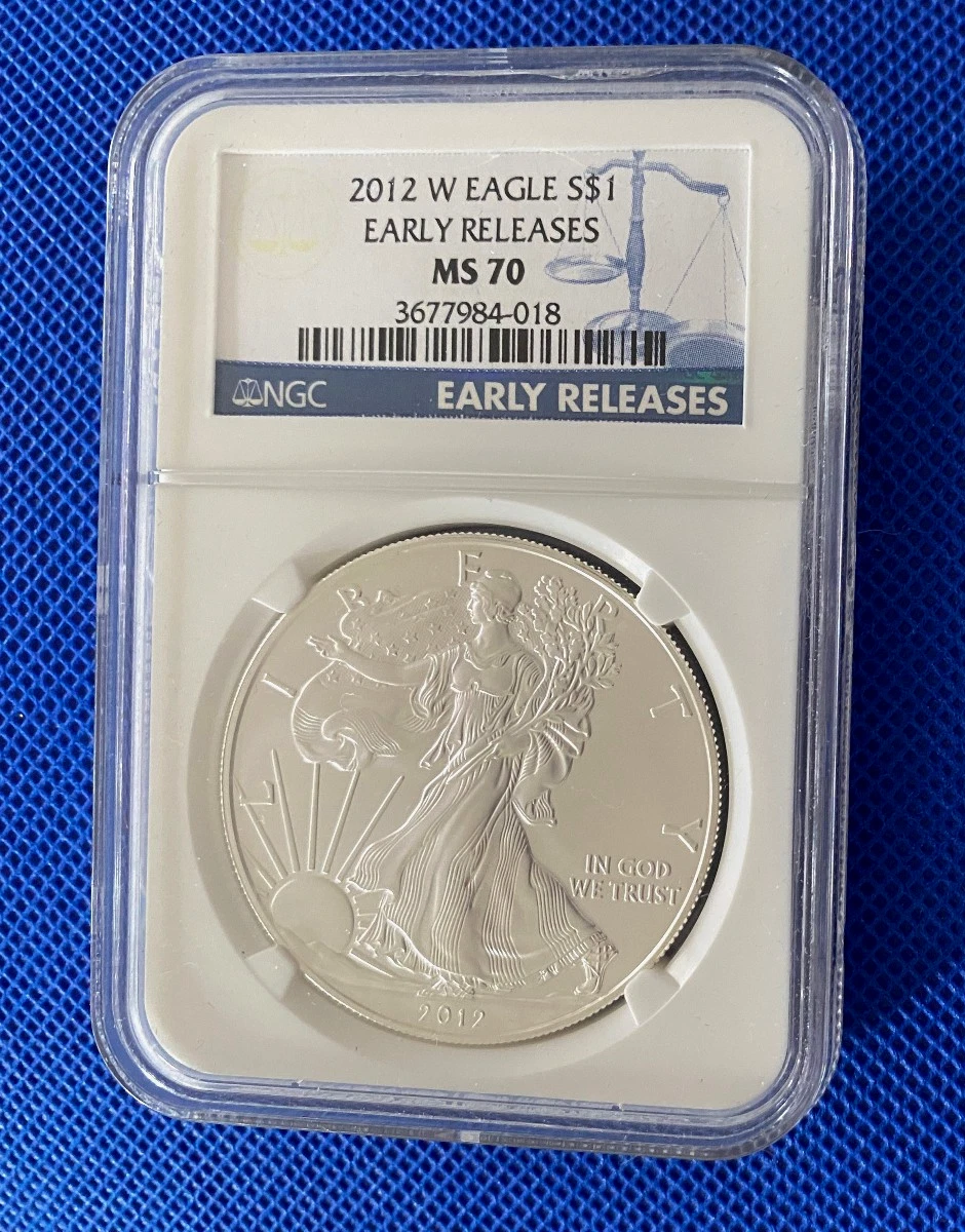 American Eagle MS 70 Graded 2012 Silver Bullion Coins for sale | eBay