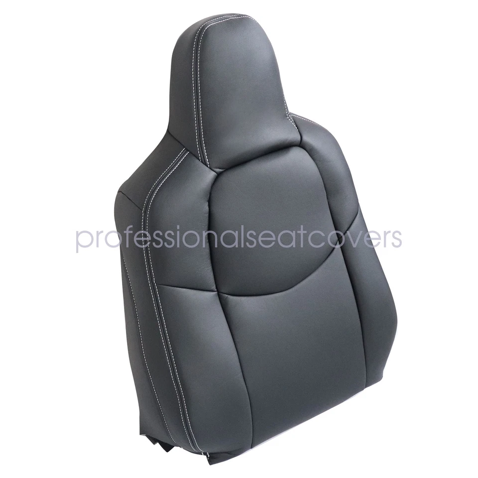 Fit For 2009 2010-2014 Mazda MX-5 Miata Passenger Top Leather Seat Cover - Black - Image 4 of 4