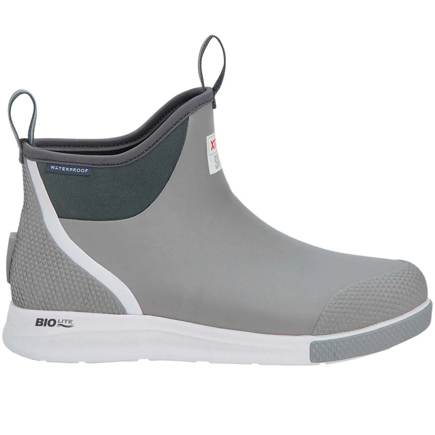 XTRATUF Grey Ankle Deck Sport Boots - Durable Waterproof Footwear ADSM4TP