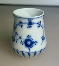 Bing and Grondahl Blue Fluted Toothpick/mustard Pot  In Great Shape