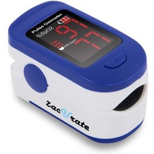 500BL Fingertip Pulse Oximeter Blood Oxygen Saturation Monitor with Batteries in