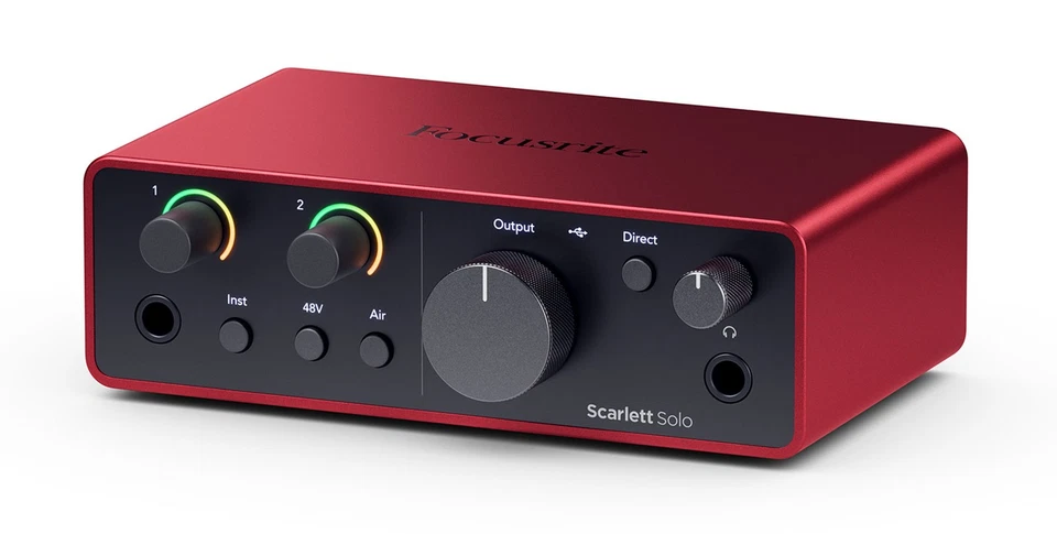 Focusrite Scarlett Solo 4th Gen Studio Recording USB Audio Interface+Software - Image 4 of 4