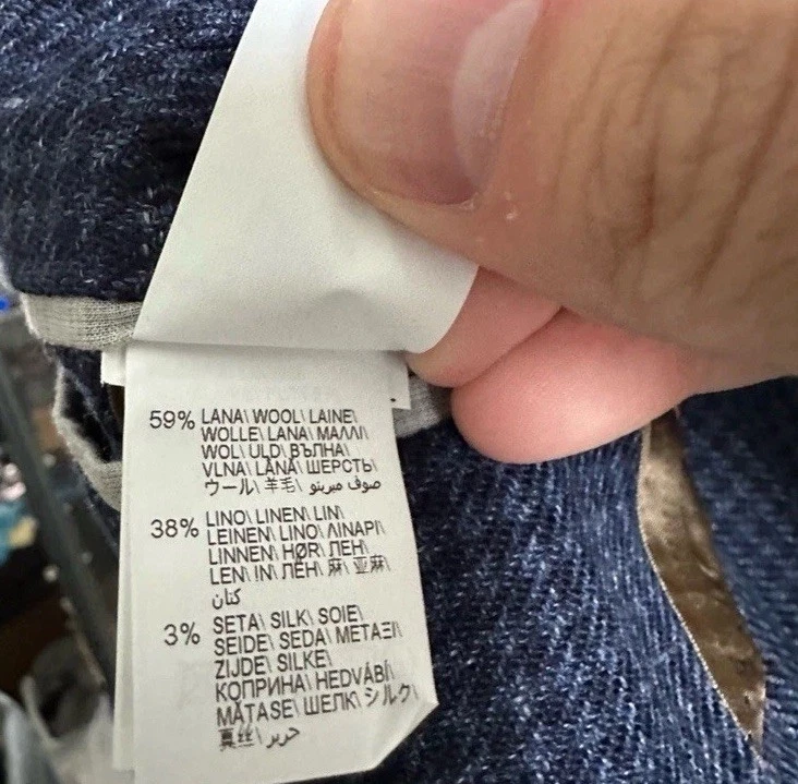 Brunello Cucinelli Шелковая Шерстяная Смесь Пик Лацкан Блейзер РЕДКИЙ ЗАКАЗ РЕКОМЕНДУЕМАЯ РОЗНИЧНАЯ ЦЕНА ПРОИЗВОДИТЕЛЯ $6,995 - Изображение 4 из 4