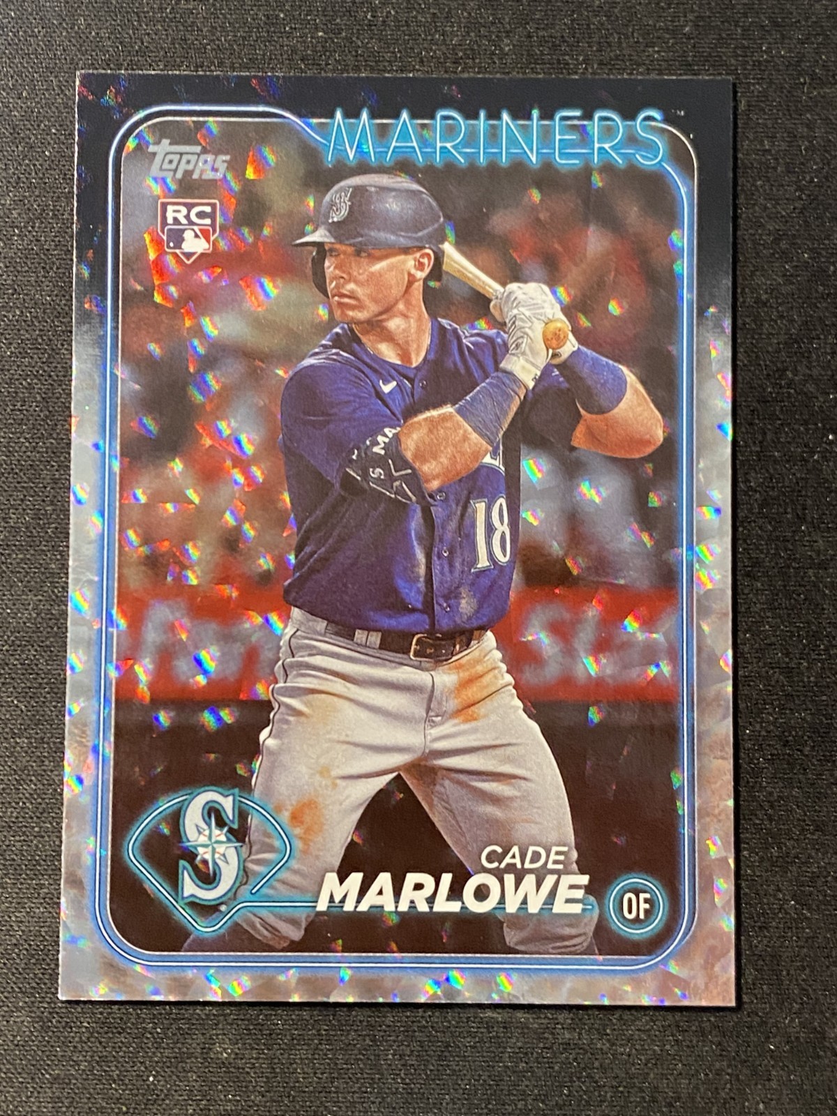 2024 Topps Series 1 - Cade Marlowe #286 Silver Crackle Foil (RC)