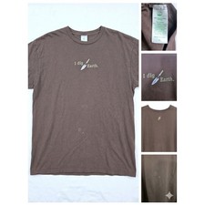 Gardeners Supply Co T Shirt XL Brown Organic Cotton Made in USA I Dig Earth Gorp