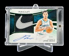 2024-25 Panini Immaculate Josh Green Premium Patch Auto Emerald /3 #PPA-JGR