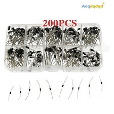 200PCS 10 Values Rectifier Diode Assorted Kit 1N4001 1N4002 1N4003 1N4004 1N4005