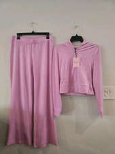 Juicy Couture M Floral Bloom Bling Tracksuit Hoodie  Pants Very Rare New Gift