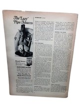 1968 Bond Street Lazy Pipe Tobacco Ad – Vintage Smoking Print Advertisement