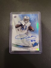 Theo Riddick 2013 Topps Platinum Refractor Rc On Card Auto