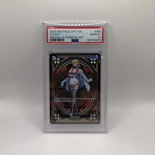 Stussy SP Alternate Art One Piece OP07-085 A Fist of Divine Speed PSA 10