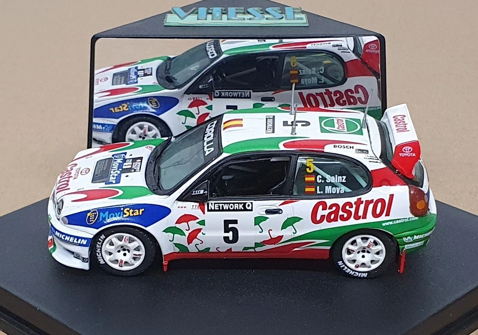Vitesse 1/43 Scale V98207 - Toyota Corolla WRC #5 GB Rally 1998 Sainz/Moya - Image 3 of 4