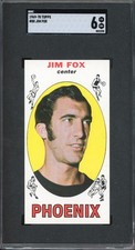 1969-70 Topps Basketball JIM FOX #88 Phoenix Suns SGC 6