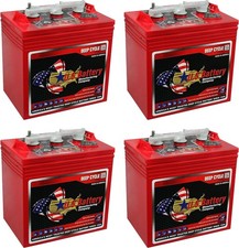 U.S. Battery US-2200-XC2 6V 232Ah Deep Cycle Flooded Battery (Group GC2) 4 Pack