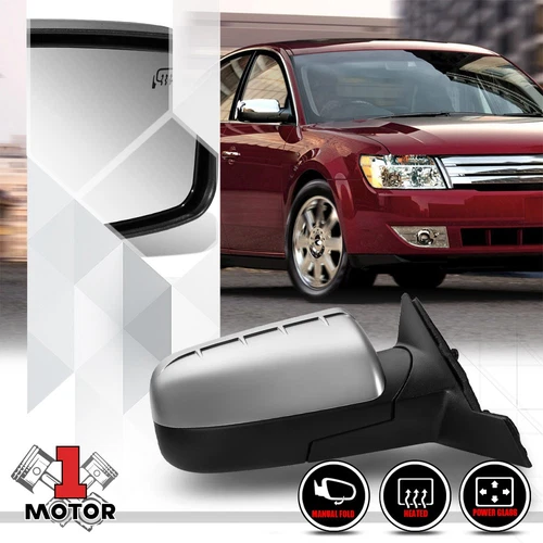 [Right]Passenger Side Power+Heated Door Mirror Glass for 08-10 Ford Taurus/Sable