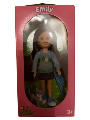 Ty Lil Ones Emily Puppe mit Katze und Bürste 12cm NEU OVP