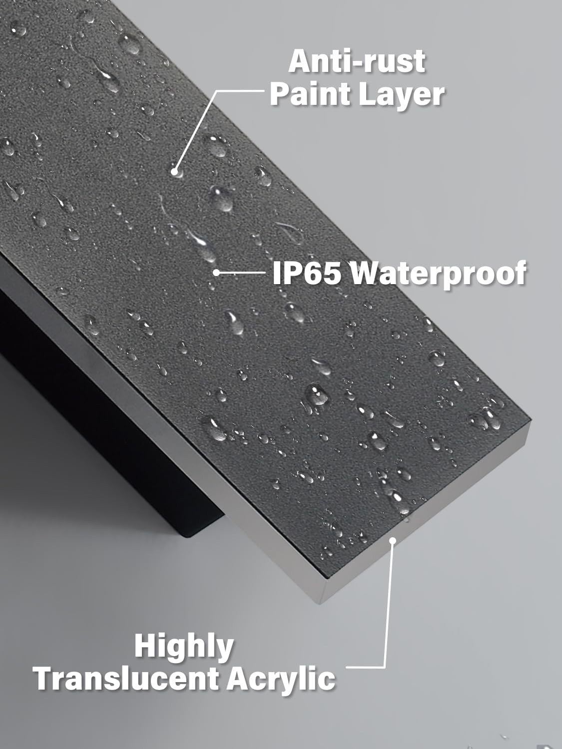 Applique Esterno LED 3000K Nero: Atmosfera Moderna e Resistente IP65 - 4