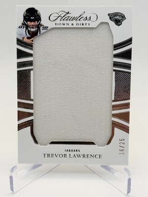 2025 Panini Flawless Trevor Lawrence /25 Down & Dirty Patch JERSEY NUMBER MATCH