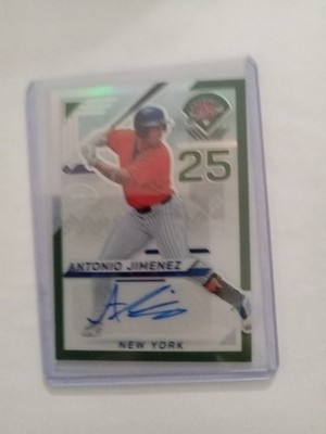 2025 Panini Prospect Edition Baseball ANTONIO JIMENEZ Green Holo Auto #163 METS