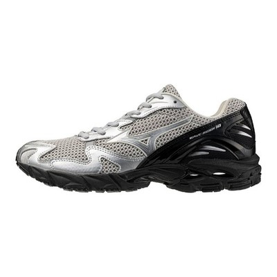 Mizuno Wave Rider 10 Running Silver Off-White Black D1GA261602