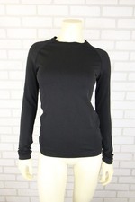 Figs Seamless Underscrub Long Sleeve Womens XS Black W22KW1010